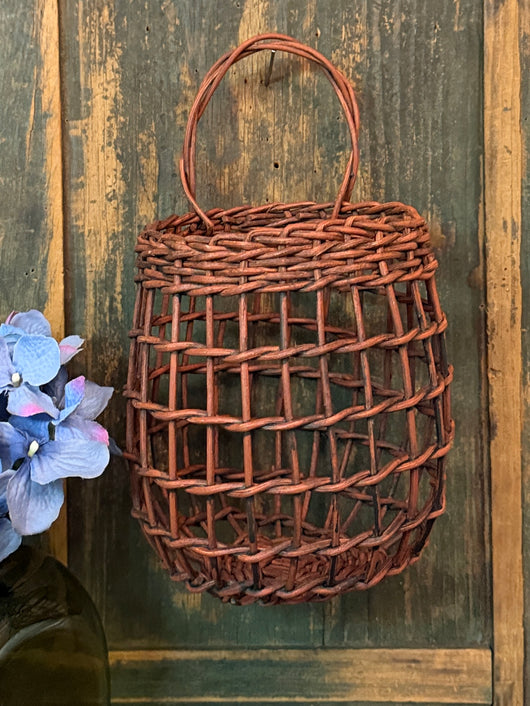 BG-B744 Red Hanging Garlic Basket
