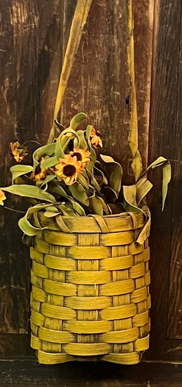 BG-B707 Mustard Rag Handled Basket