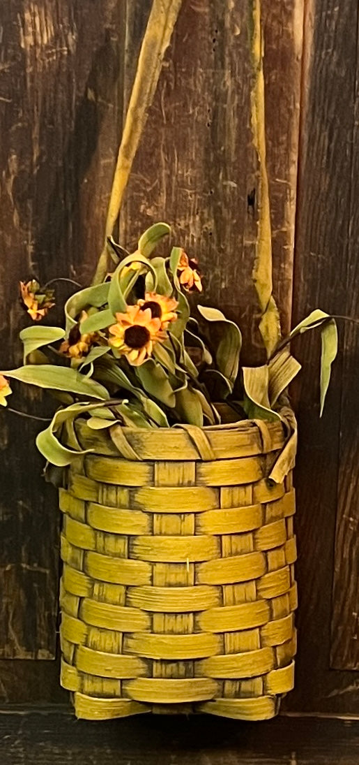 BG-B707 Mustard Rag Handled Basket