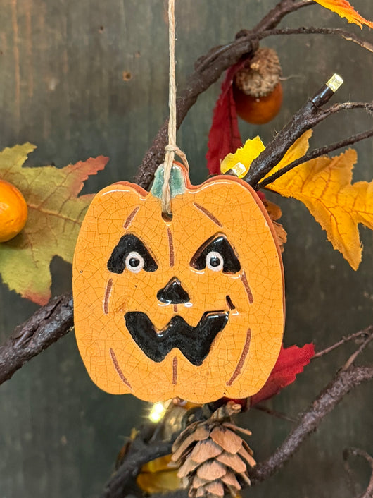 KS-88 Redware Jack-O Ornament