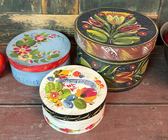 NV-1087 Hand-painted Stacking Boxes