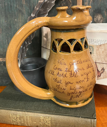 EJS-126 Pottery Puzzle Jug with Quote