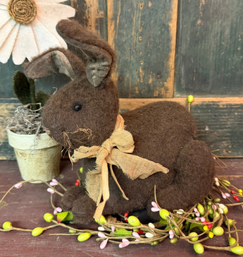 PPP-03 Hand-made Lying Brown Bunny