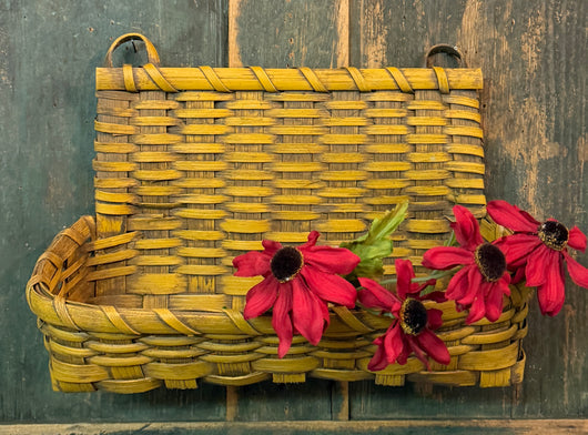 BG-B735 Mustard High Back Wall Basket
