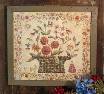FC-02 “Basket of Flowers” Framed Print by Carol Endres