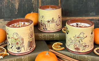 CD-OCC18 Sgraffito Soy Candle - Orange & Clove