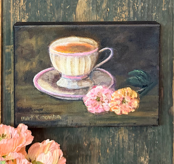 MKM-266 'Tea Time' ORIGINAL Painting by MK Moulton