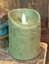 HSZ-SFC-S Small Realistic Flame Candle - Sage - Herbal Scented