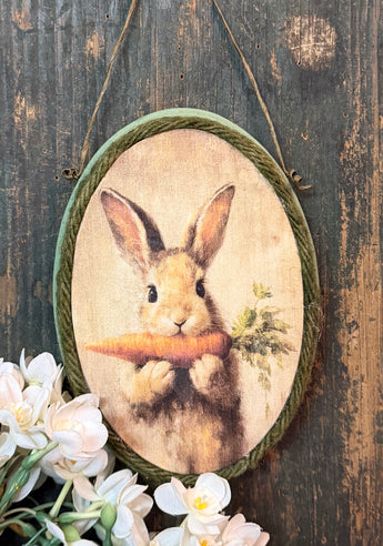 PB-646A Oval Plaque with Spring Image