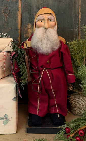 OTC-S15 Santa in Red Coat with Sled