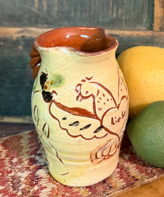 FC-15 Sgraffito Pottery Mini Pitcher