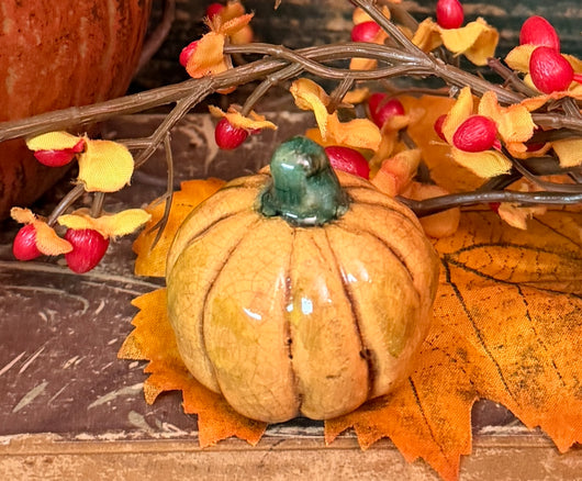 KS-86 Redware Pumpkin - Orange