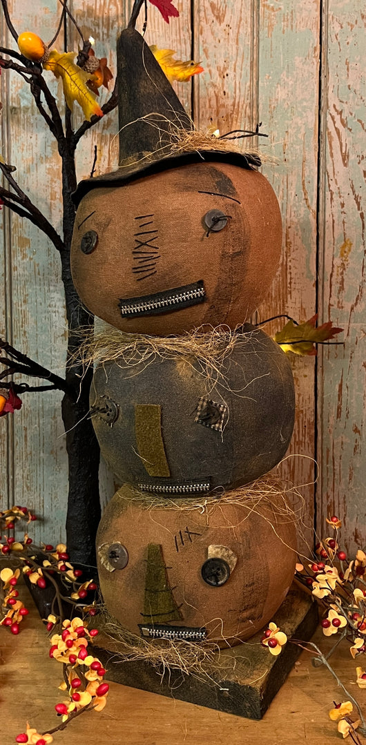 DAT-62 Fabric Pumpkin Head Trio