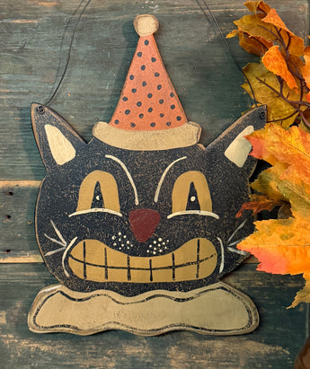 PEN-189 'Scaredy Cat' Hanging Plaque