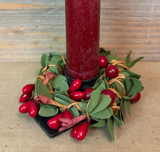 NV-HCR Holly Berry Candle Ring