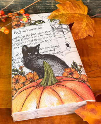 MDW-05 Paper Hostess Napkins - Cat & Pumpkins