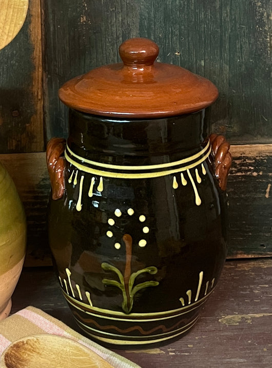 NV-995 Black Pottery Squat Med Canister
