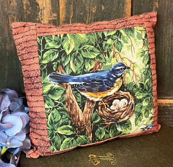 NV-BP1 Printed Small Bird Pillow