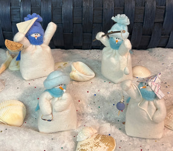 FA-905 Little Fabric Beach Snowfolk