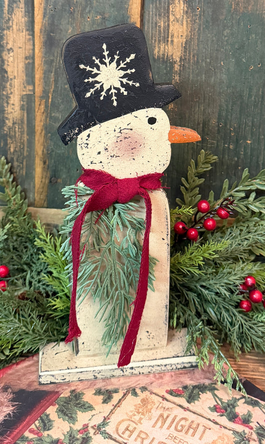 PEN-222 Wood Snowman Stand-up