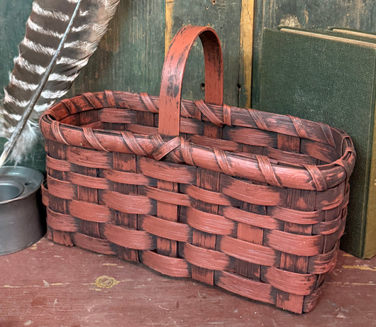 BG-B734 Small Red Handled Basket