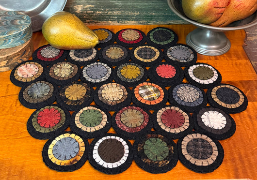 DD-303 Wool Hex Penny Mat