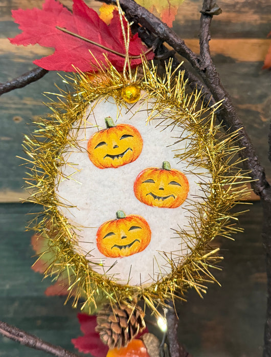 ERX-2674A Vintage Jack-O's Cotton Batting Ornament
