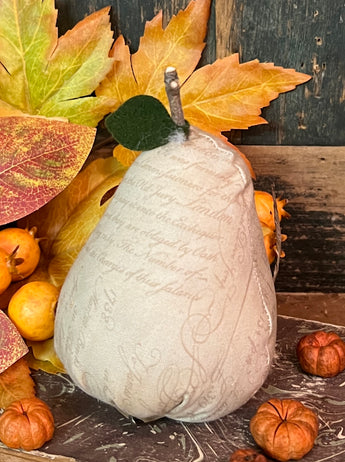PB-380 Fabric Pear with Stem