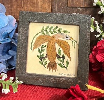 ER-2480 Original Eagle Watercolor in Dk Green Frame