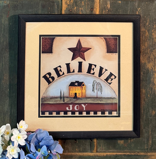 FC-05 “Believe Joy” Framed Print