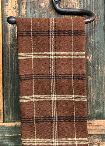 PEN-DT4 Brown Plaid Dish Towel