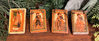 GMS-T116 Shooner Redware Angel Ornaments