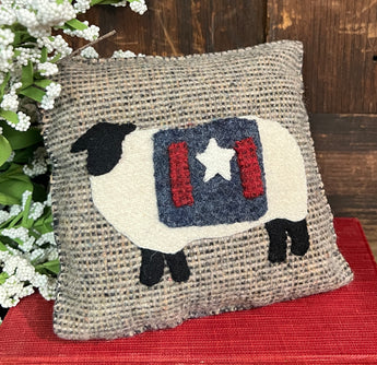 PB-157A Wool Sheep with Flag Tuck