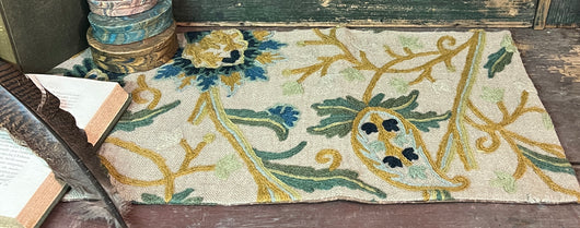 CD-LCR-A Crewel Table Long Runner - Oatmeal