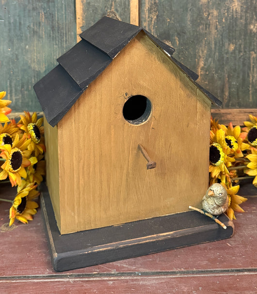 WD-72C Aged Mustard Birdhouse