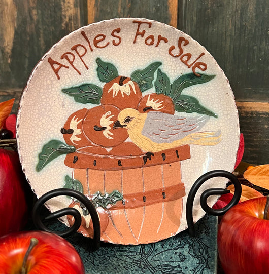DTS-193 Redware Apples for Sale Plate