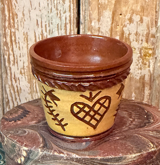 X47 Mini Clay Heart Pot by Karen Cahill