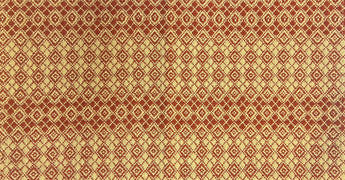 PC-SR-LD-RT Little Diamonds Short Runner - Red & Tan