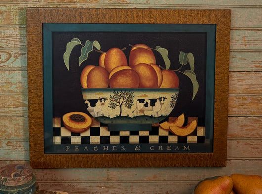 SA-02 'Peaches & Cream' Framed Print