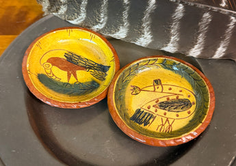 RRP-MP3 Mini Redware Sgraffito Plate