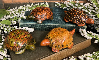 GMS-F61 Shooner Redware Lg Turtle Figurines