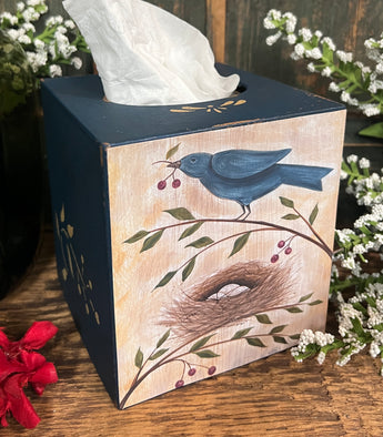 BHS-TC9 Bird with Nest Print Tissue Cover
