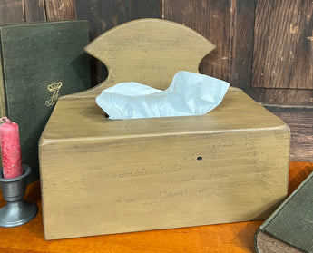 WD-LTI-M Long Wooden Tissue Cover - Mustard