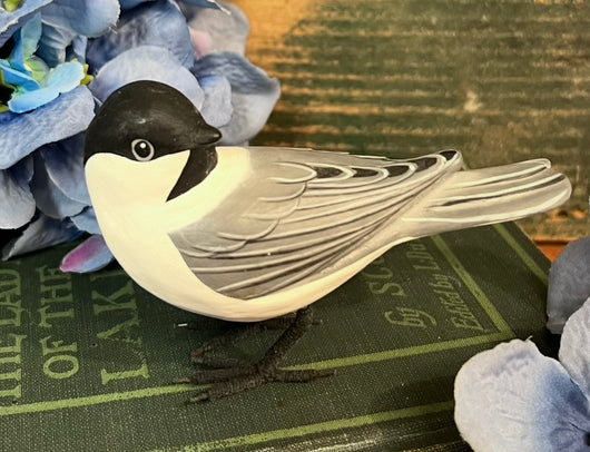 AV-08 Hand-Carved & Painted Chickadee