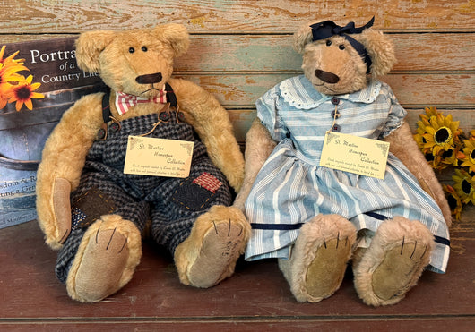 X104 Scruffy & Scruffetta Bears by Lonnie St Martin