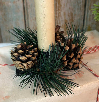 CG-2020 Pine Needle & Cones Candle Ring