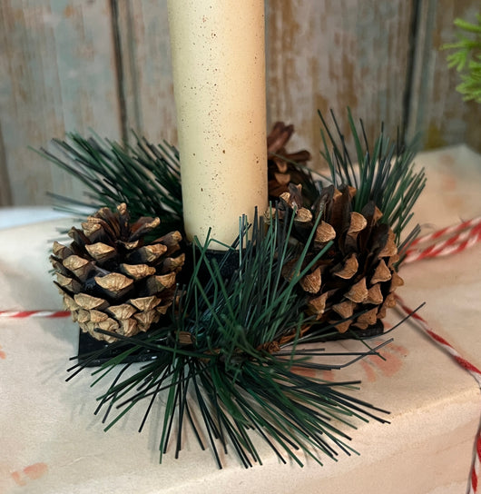 CG-2020 Pine Needle & Cones Candle Ring