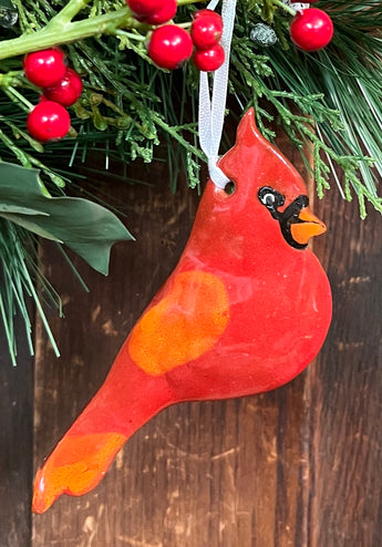 WV-01 Cardinal Pottery Ornament