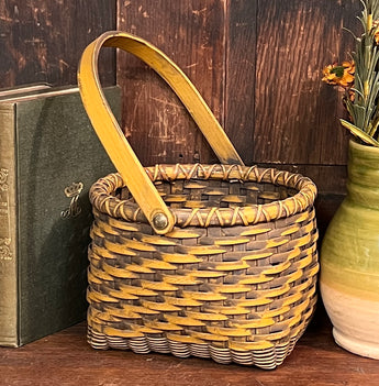 BG-B600 Mustard Swing Handled Basket