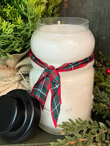 CG-1320 Snowman Jar Candle - Welcome Wreath Scent